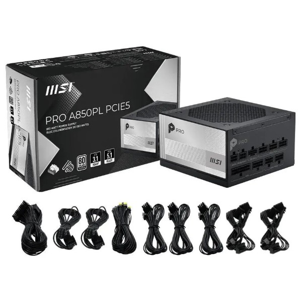 Фото - Блок живлення для ПК MSI PRO A850PL PCIE5